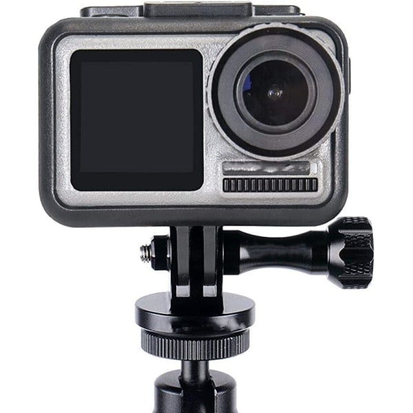 #Svart aluminiumstativadapter för GoPro Session  GoPro Hero 2018  GoPro HeroFusion  GoPro Hero8/7/6/5/4/3/2/1 kameror#