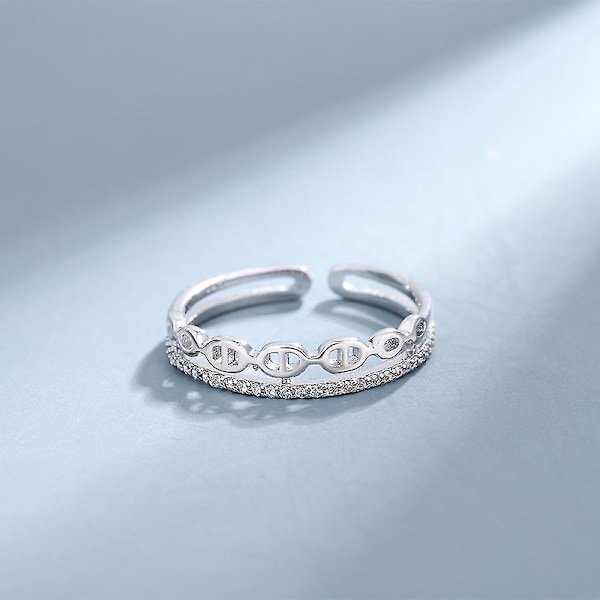 Sterling Sølv Krone Ring For Kvinner | Delikat Sterling Sølv Løftering For Kvinner | Sølv Krone Ring For Kvinner