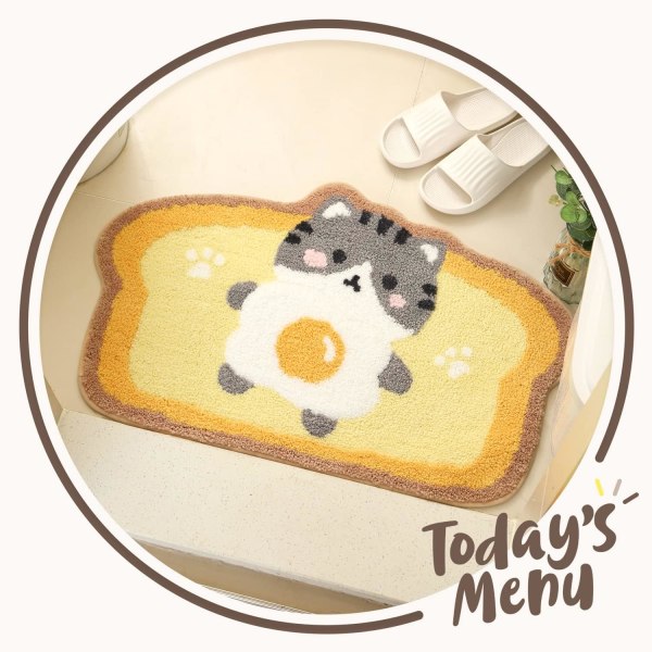 /#/Toast Non Slip Bathroom Rug Soft Water Absorbent Microfiber/#/