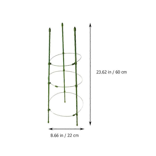 2 Sæt Plantestøttebure Havestøtter Tomatrankebure Støtter Espalier