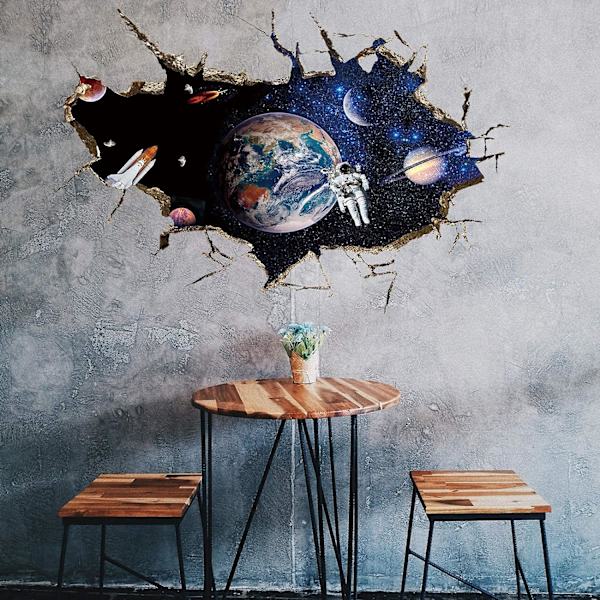 /#/3D Planet Galaxy Astronaut Wall Sticker Fjernelse Univers Rum/#/