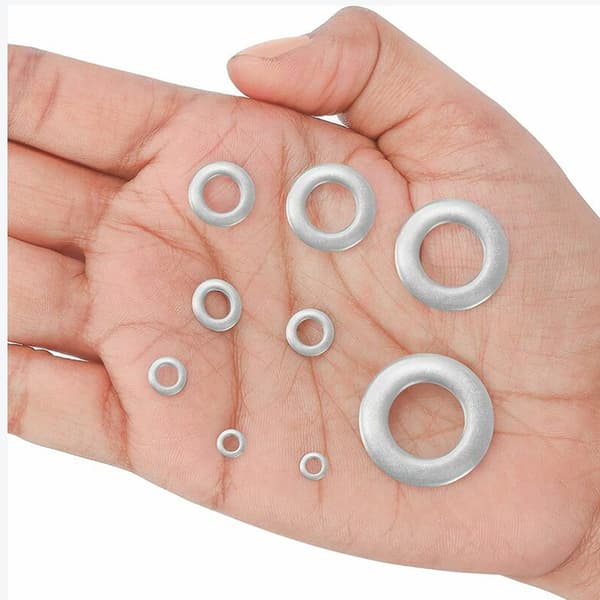 Rostfria brickor med förvaringslåda (580-pack) - Blandade storlekar