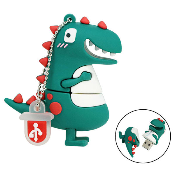 *Suloinen sarjakuva dinosaurus USB-muistitikku, kannettava USB2.0-muistitikku*