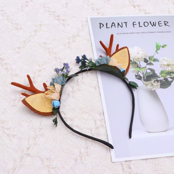 *1 st Antler Hårband Jul Rådjur Blomster Hårband Bär Rådjur*