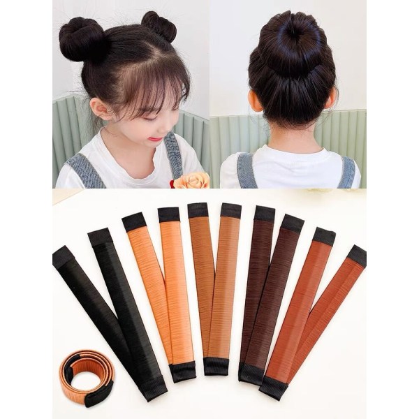 2 stk (sort) Magic Hair Bun, Hårstilingsværktøjer Bånd Chignon Bun