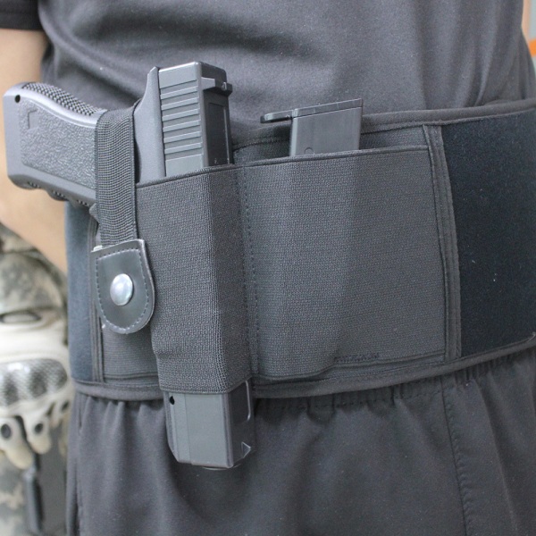 #Doldat Holster Taktiskt Magband Airsoftvapenfodral med Magasinfack för Universal Militärpistol#