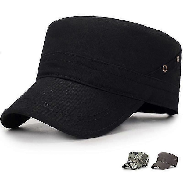 Herr Flat Cap med Två Hål på Sidan Justerbar Basebollkeps (Kamouflage)