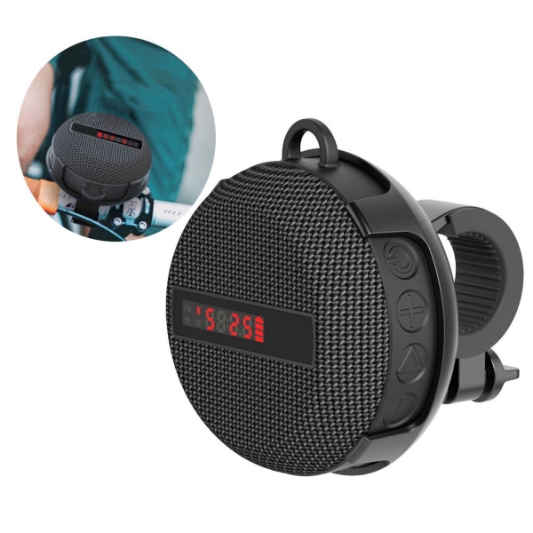 #Bluetooth bike display speed speaker with mount#