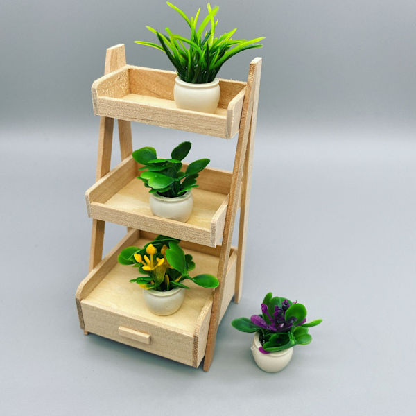 #Pottede Planter til Dukkehuse 4 Stk Miniature Blomsterpotte Dekorationer Miniature Eventyr Dekorationer Dukkehuse Indendørs Kontor Have#