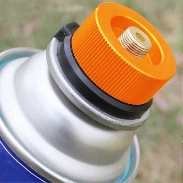 Campingkök Gasadapter Konverteringshuvud Adapter för Butanbehållare Skruv Gaspatron Kolvadapter, Utrustning för Utomhusbruk