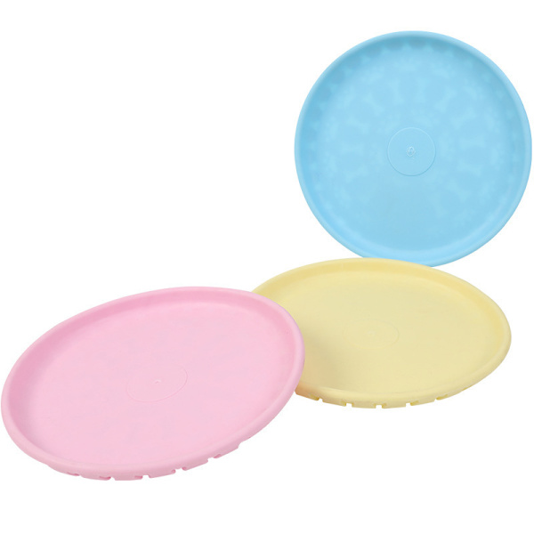 2 Stykker Hundefrisbees Bløde og Naturlige Flyvende Diske Bid og Tr