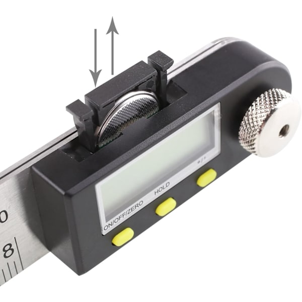 *SJÆLDEN Perle 0-200 mm MULTIFUNKTIONEL DIGITAL VINKELMÅLER 360° Elektronisk Goniometer med Hold og Nulstillingsfunktion*