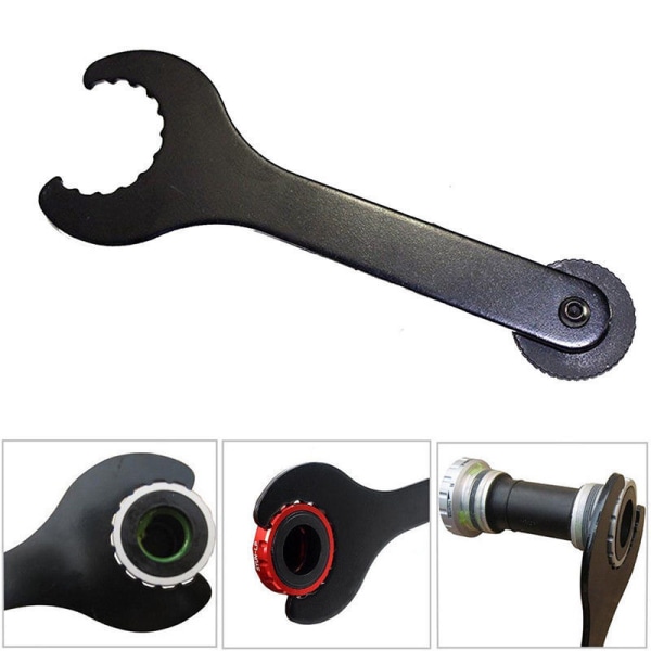 #1 x Demonteringsverktyg för cykel mittaxel 1 x svart#