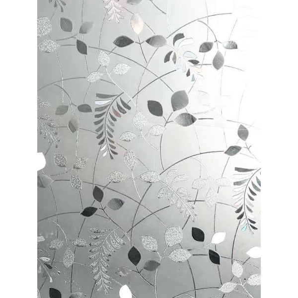 #Mimosa-kuvioinen ikkunakalvo 45x200cm, yksityisyyden suojaava ikkunakalvo 3D-ikkunatarra, mattapintainen, UV-suojaava kalvo#