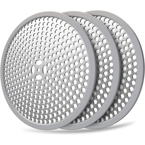 *Duschbrunnshårssamlare/3-pack badkarsavloppsskydd och sil, 304 rostfritt stål (3-pack combo)*