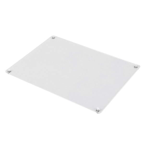 Magnetisk Akryl Whiteboard Transparent Kylskåpsanteckningstavla Kylskåpsmemotavla med 6 Pennor 1 Tavelsudd