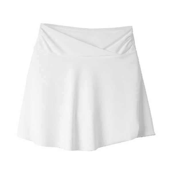 Simkjol för damer med säkerhetstrosa Baddräkt Hög midja Bikiniunderdel Vintage Badkläder Kjolar Tankini Baddräkt Plus Size Flicka