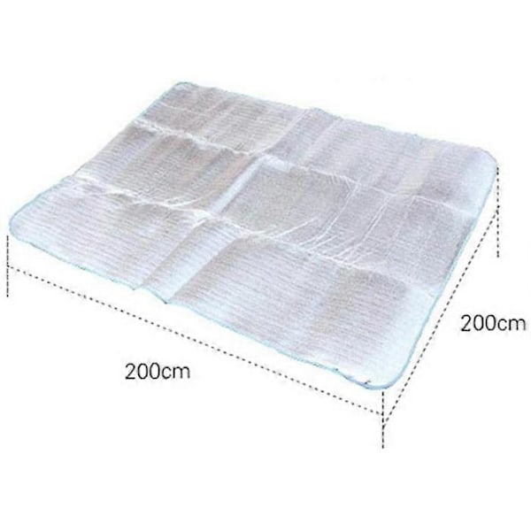 Fukttätsliggunderlag för Camping, Multifunktionell Picknickfilt Strand Sittdyna Tjock Aluminiumfilm Utomhus 200*200cm