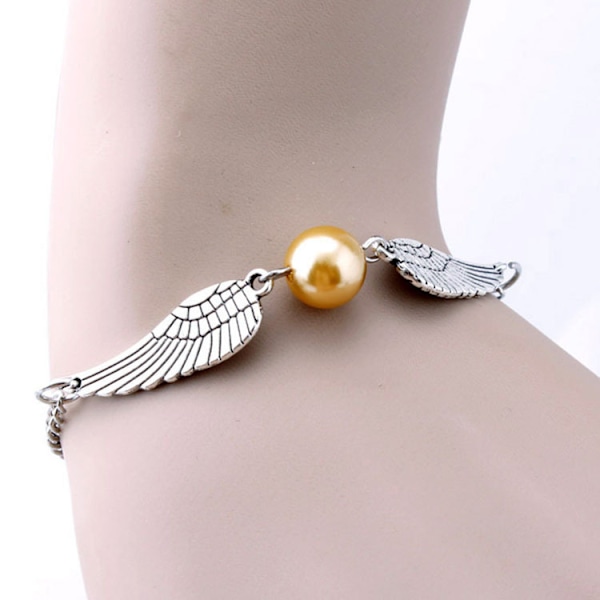 #Harry Potter Armband - Gyllene Snitch - Silver#