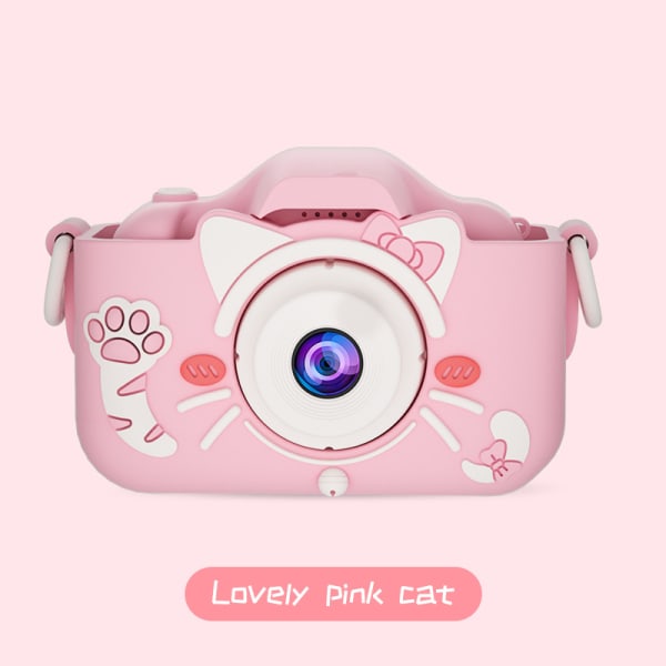 Blå och rosa digitalkamera för barn 2000w pixel mini leksakskamera