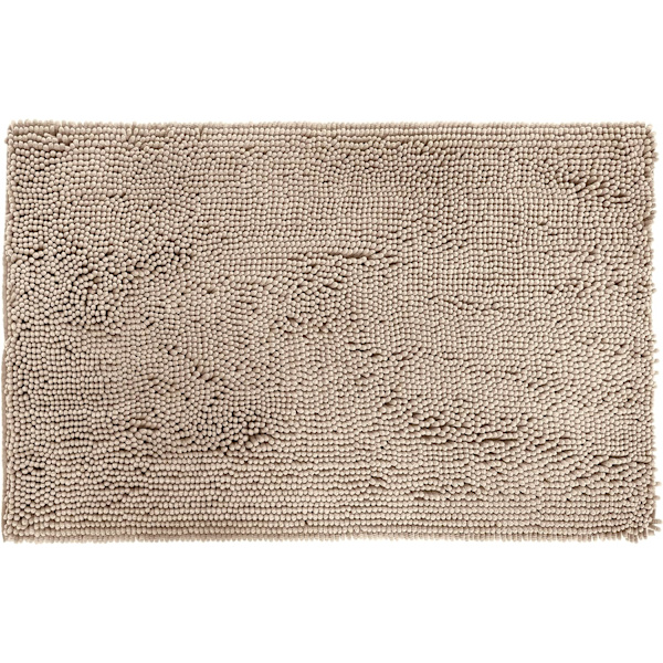 *Sklisikker badematte i mikrofiber med høy luv 40 x 60m Beige*