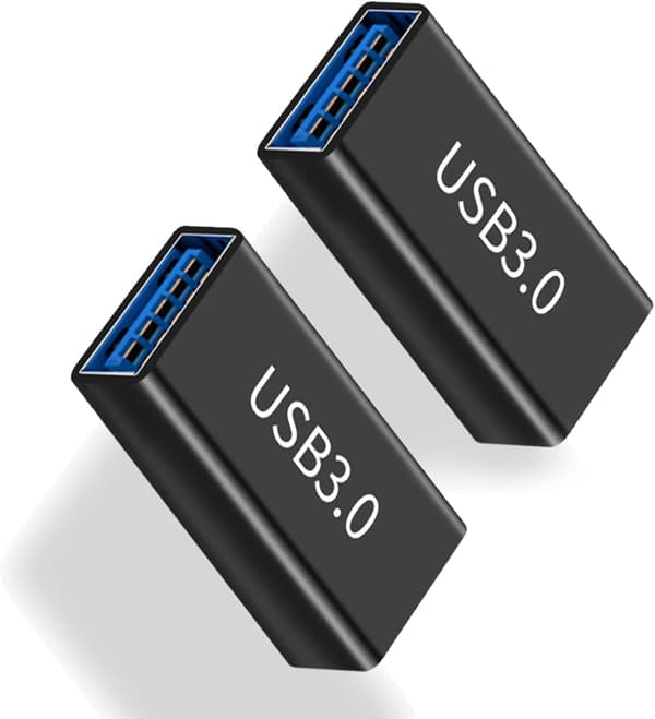USB-naaras-naaras-sovitin, 2 kpl, USB 3.0 sovitinjatka