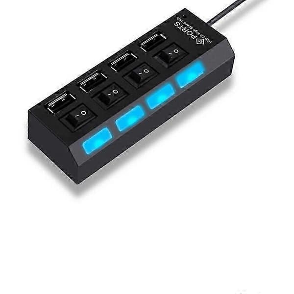 USB4-port 2 Splitter med switch HUB 4-håls switch HUB USB2.0 hub Multifunktion
