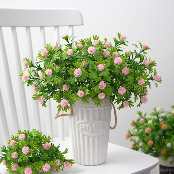 3 Stykker Kunstige Blomster Dekoration Kunstig Plante Udendørs Indendørs