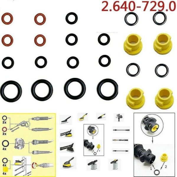 20 kpl Karcher K2 K3 K4 K5 K6 K7 Tiivistysrengas O-rengas 2.64