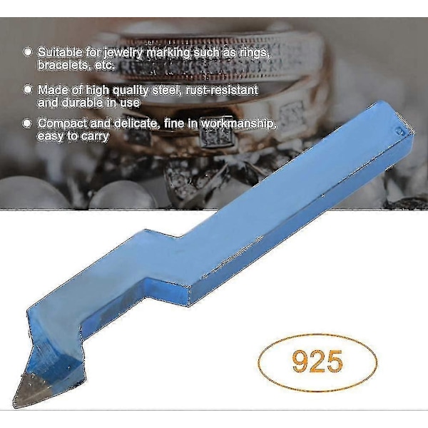 Jinyi Stålstempelværktøj, Metal Punch Stempel Buet Markeringsværktøj Til Smykkeform Ring Bælte (1 stk, )