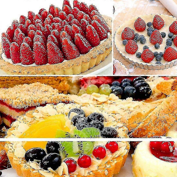 12 Mini Kageform Cheesecake Kop Non-stick Muffin Cupcake Bageplade