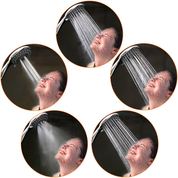 *Pressurized Water Saving Handheld Shower Head with ABS Five-Funct*