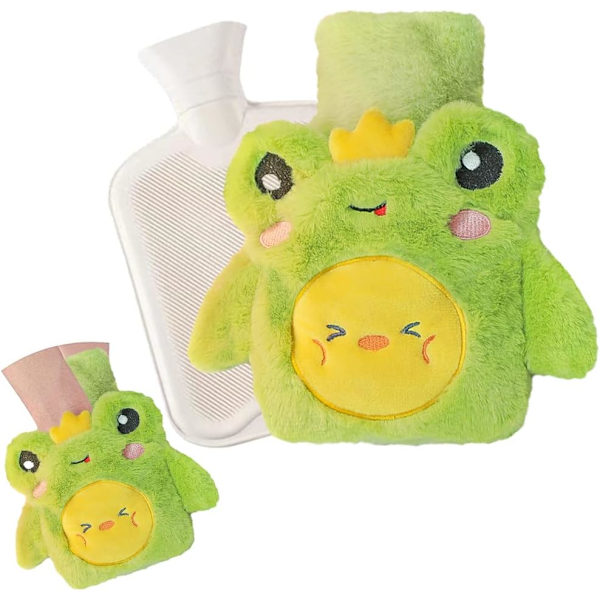 Plush Varmvattenflaska, Cartoon Fluffig Varmvattenflaska, Varmvattenflaska