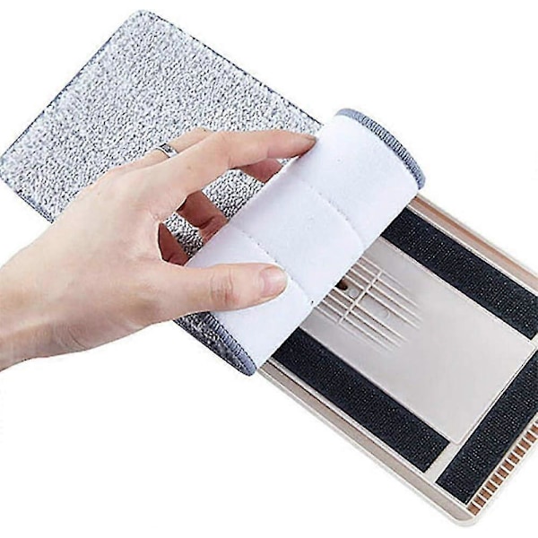 Ersättningsrengöringspads, 5 st Golvmoppdynor Huvud Platt Mikrofiber Refill Duk Spraymoppar Moppar Tvättbar Dukmatta Torr Eller Våt För Hemmakontor Hardw