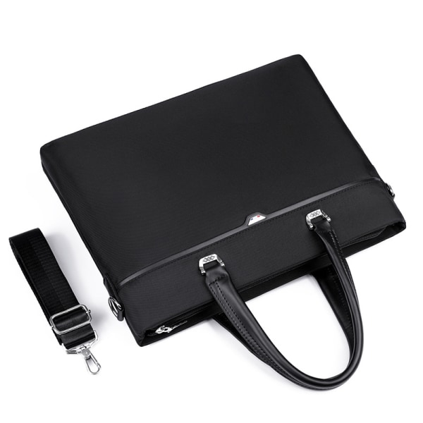 #Bärbar väska 14-tums laptopfack skyddssystem vattentät portfölj#