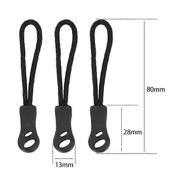 Dragkedjekläppar Ersättning (20-pack) - Hjälpgrepp Fix för Kläder, Skor, Plånbok, Handväska, Bagage, Jacka, Ryggsäck, Stövel