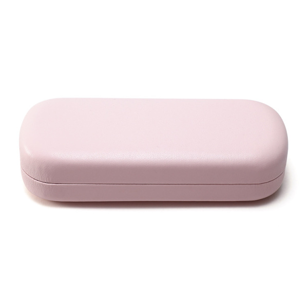 Hård Brillehætte (Pink), PU Læder Brilleæske, Bærbar Beskyttelse
