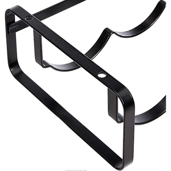 Stabelbart bordstativ for flasker, svart, 9,5D x 40B x 20H centimeter