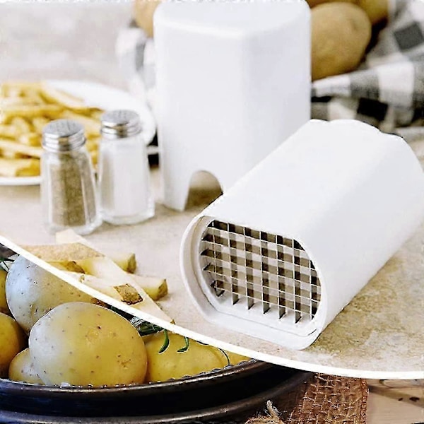 Grönsakshackare i rostfritt stål, potatisskärare, lättanvänd pommes frites-skärare för hemmaköket, mångsidig hackare