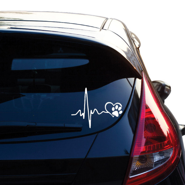 (White) "Hope Faith Love Heart" Vinyl Sticker for Car Window, Ta