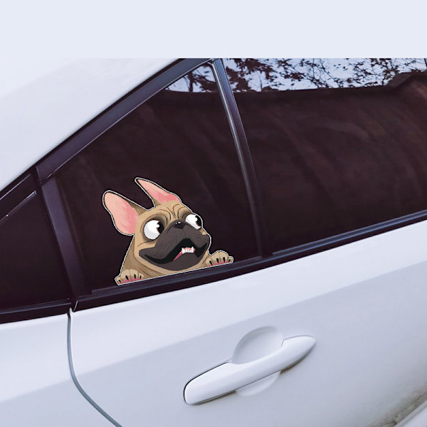 #Åtta tecknade valp-bilstickers#