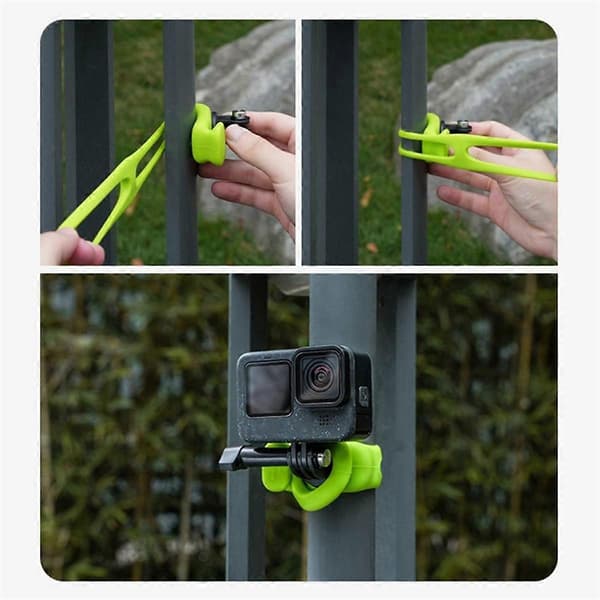 til Multi-funktionel Elastisk Rem Action Fikseringsbeslag Multi-funktionel Silikone Elastisk Mini Q Beslag, Orange