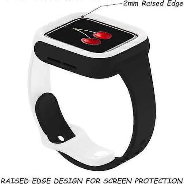 Kompatibelt armband med skal för Apple Watch 42/44/45mm, Sött Slim S
