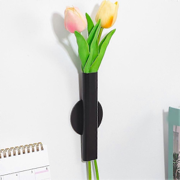 2 st Blomsterrör Väggmonterad Väggvas Väggmonterad Planteringskärl Metall Blomsterrör för Torkade Blommor