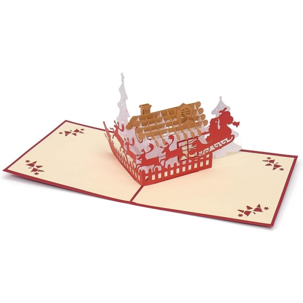 *3D Pop-up Julekort-Julepostkort-Gaver til Kjæreste*