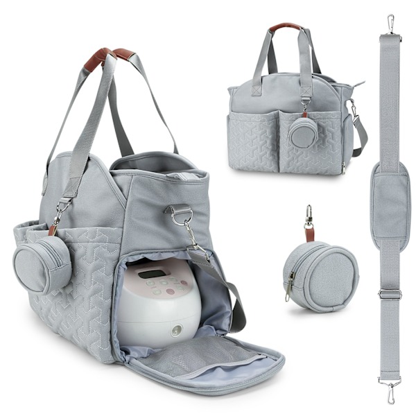 #Blå babytaske brystpumpe taske#