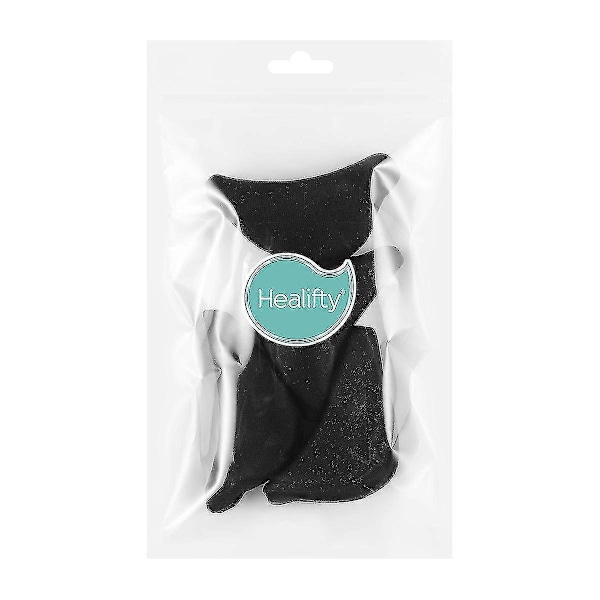 Healifty 2 Par Mjuka Svamp Tåplugg Fotstöd Sko Fyllning Unisex Skoinsatser För Att Få Stora Skor Att Passa One Size (svart)