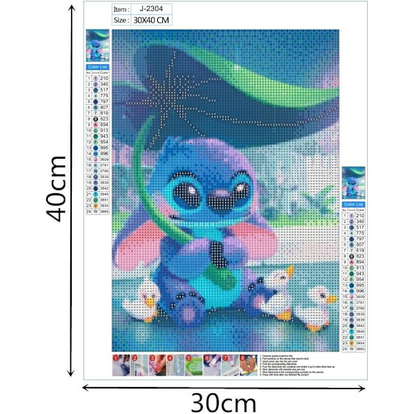 #DIY Timanttimaalaussetti - Stitch ja Duck#