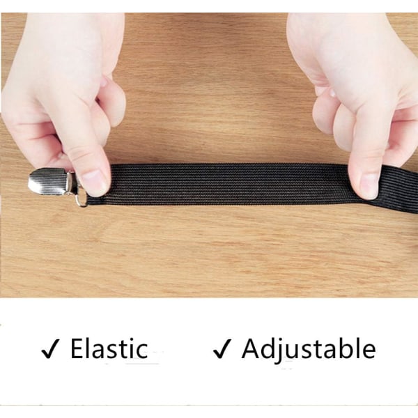 Sengespenne 4 stk. Justerbare Elastiske Spenne for Madrass