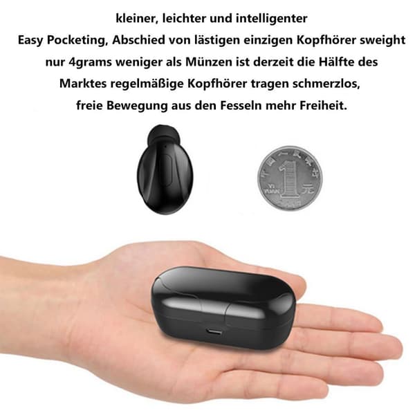 #Bluetooth 5.0 Hörlurar Trådlösa Öronproppar In-Ear Bluetooth Hörlurar#